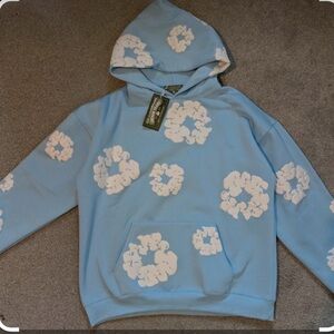 Denim tears light blue hoodie